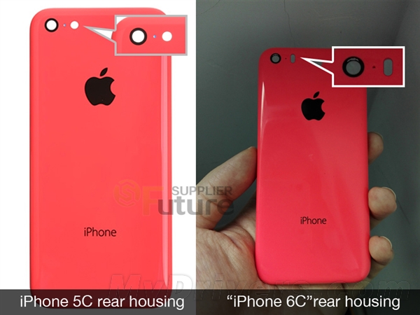 iPhone 6C手機后殼曝光：風(fēng)格近似iPhone 5C