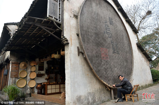浙江烏鎮(zhèn)，航拍烏鎮(zhèn)風(fēng)光。(圖片作者：梁臻)