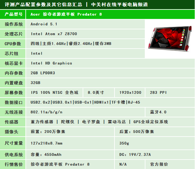 再掀游戲浪潮？游戲平板Predator 8評(píng)測(cè) 