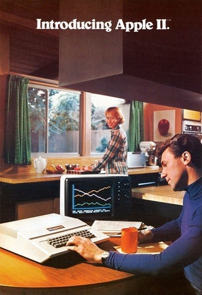 Apple II電腦可以放在廚房里使用，1977年發(fā)布。