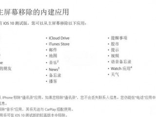 升級iOS 10后：多達23款iPhone內(nèi)置應(yīng)用都可刪除了