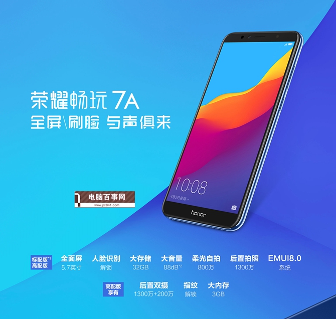 本是同根生 榮耀暢玩7、暢玩7A、暢玩7C和榮耀7X區(qū)別對比g