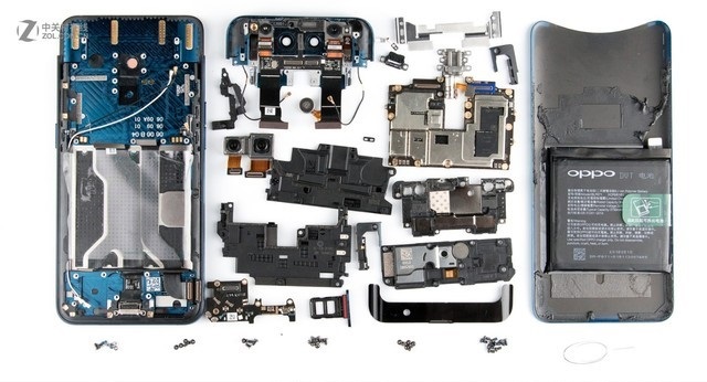 OPPO Find X做工如何 OPPO Find X拆解圖解評(píng)測(cè)