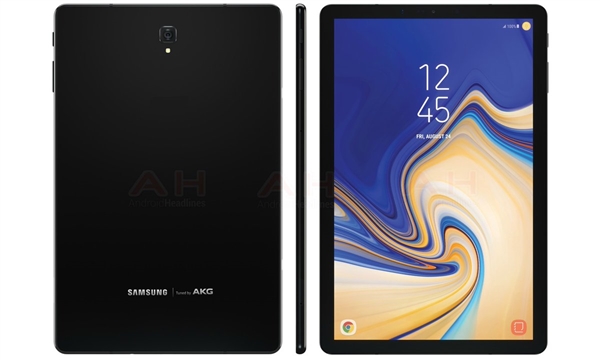 三星Galaxy Tab S4曝光：正面無實(shí)體鍵、高屏占比