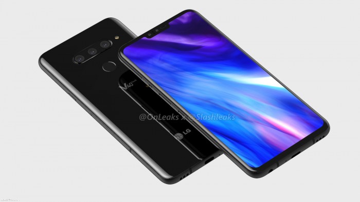 LG V40 ThinQ渲染圖曝光：6.3寸劉海屏、后置三攝