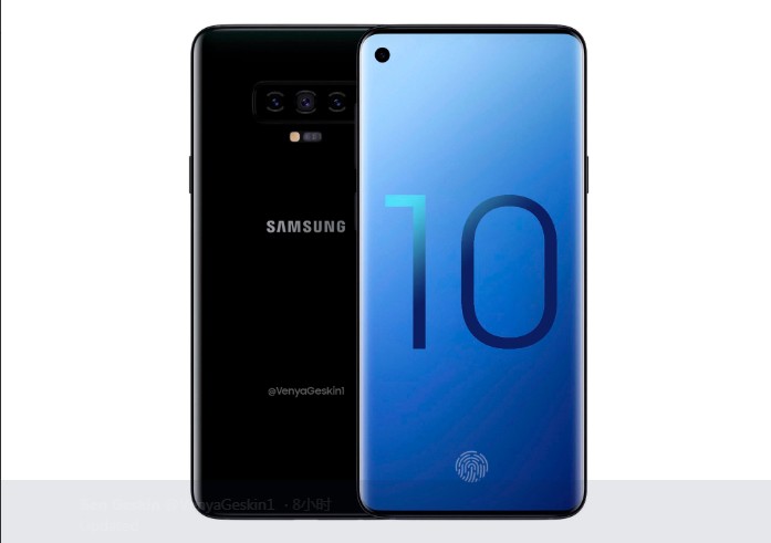 三星Galaxy S10系列渲染圖再曝光：屏下攝像頭，真全面屏