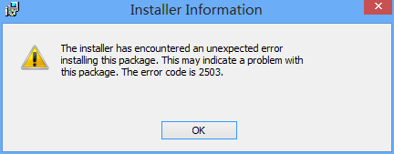 Win8安裝程序出現(xiàn)2502、2503錯誤解決方法