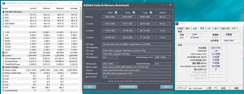 來自4600MHz C19的感動！微星MEG Z490 GODLIKE主板評測